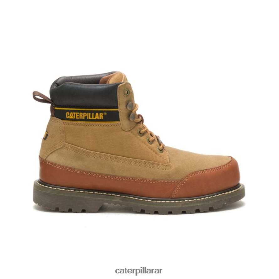 8F44LN205 Caterpillar X Nigel Cabourn arranque de utah hombres cuero marron | botas casuales
