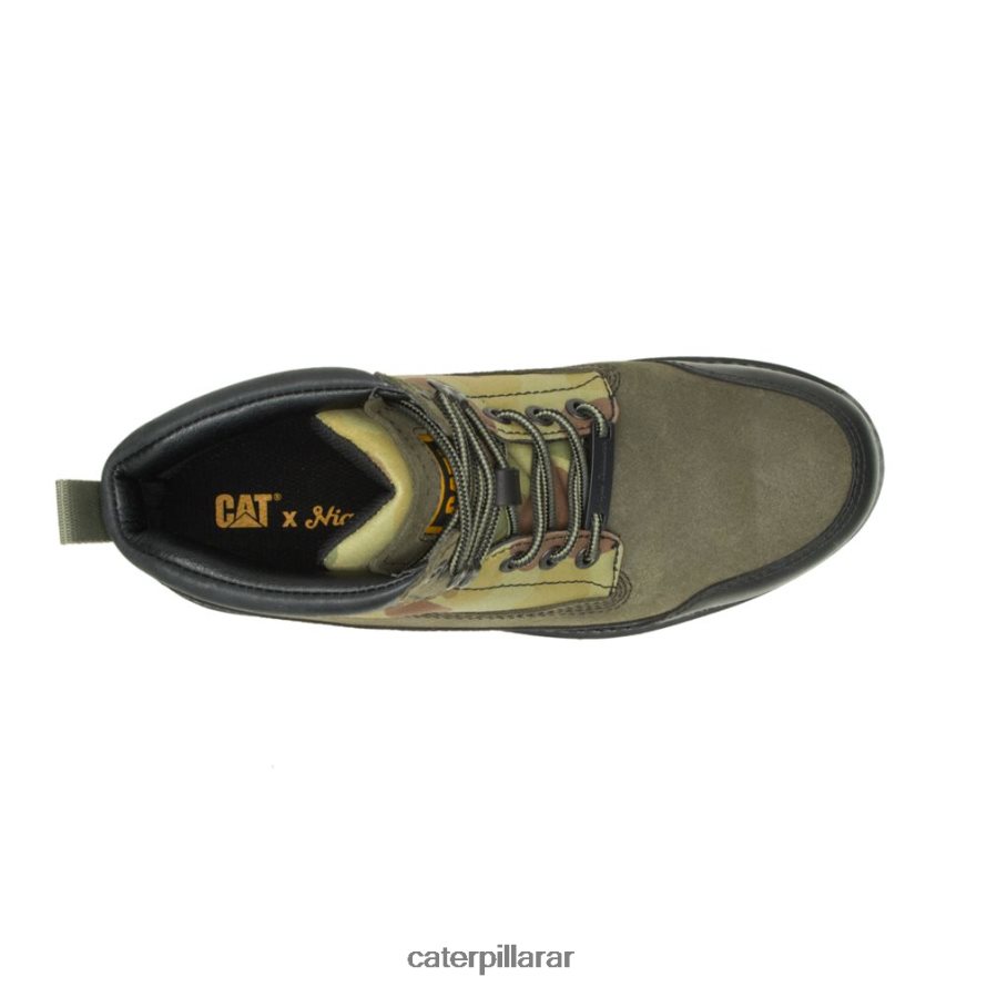8F44LN206 Caterpillar X Nigel Cabourn arranque de utah hombres negro | botas casuales