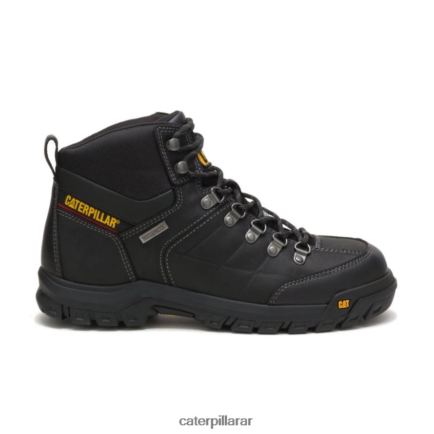 8F44LN10 Caterpillar bota de trabajo impermeable con punta de acero de umbral hombres negro | botas de trabajo