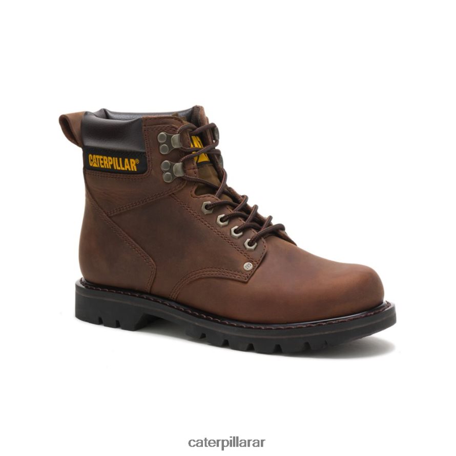 8F44LN12 Caterpillar bota de trabajo de segundo turno hombres marron oscuro | botas de trabajo