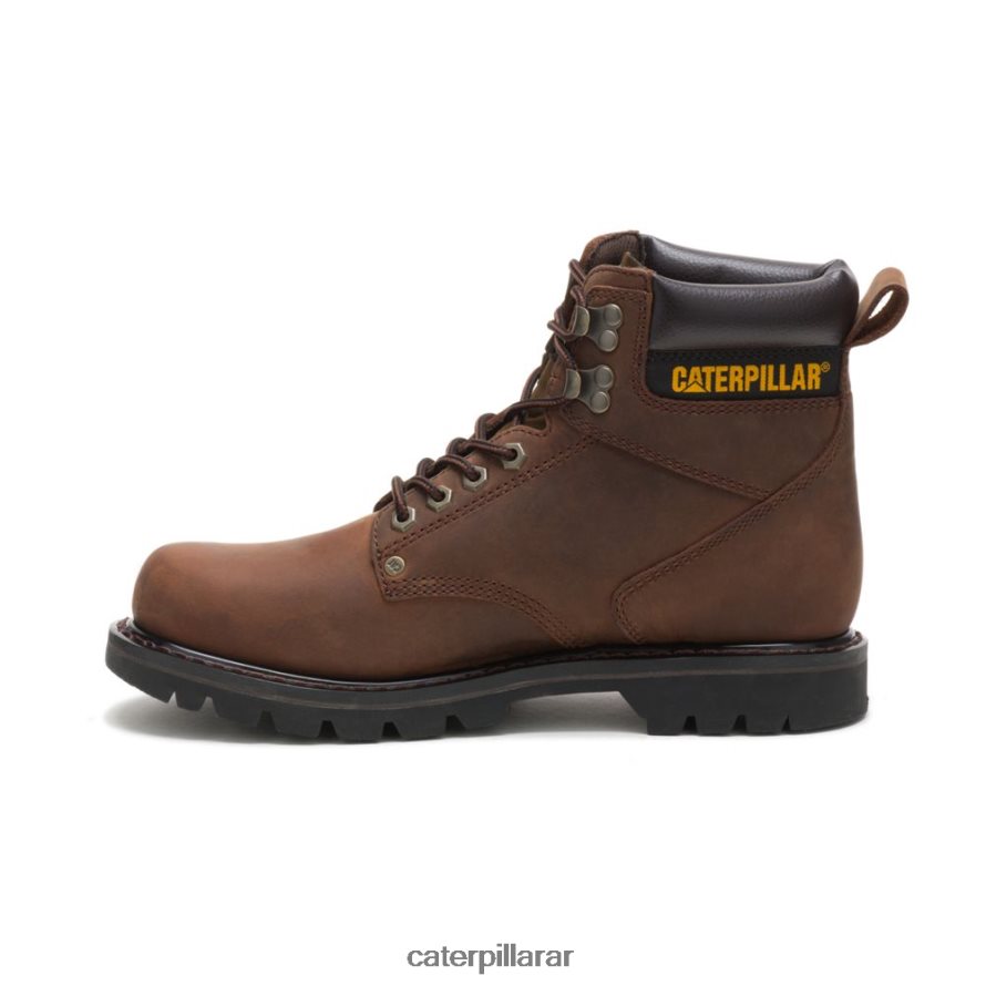 8F44LN12 Caterpillar bota de trabajo de segundo turno hombres marron oscuro | botas de trabajo