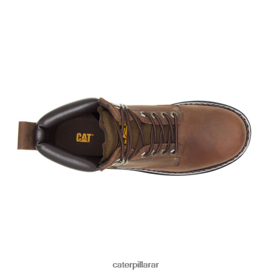 8F44LN12 Caterpillar bota de trabajo de segundo turno hombres marron oscuro | botas de trabajo