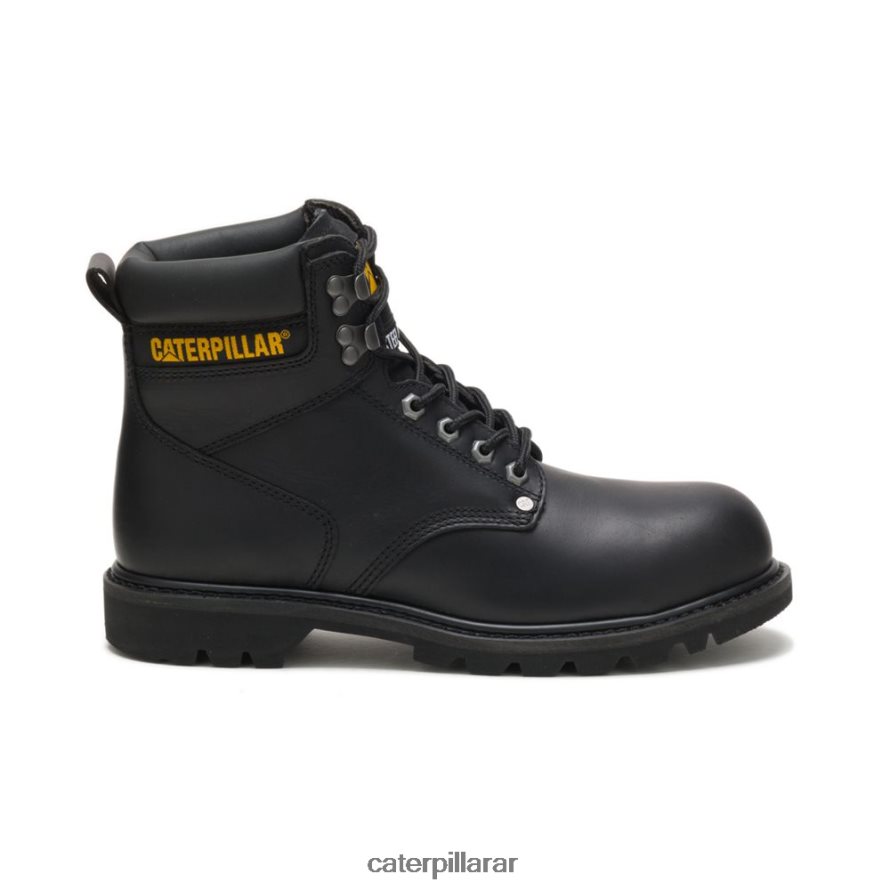 8F44LN17 Caterpillar bota de trabajo con punta de acero para segundo turno hombres negro | botas de trabajo