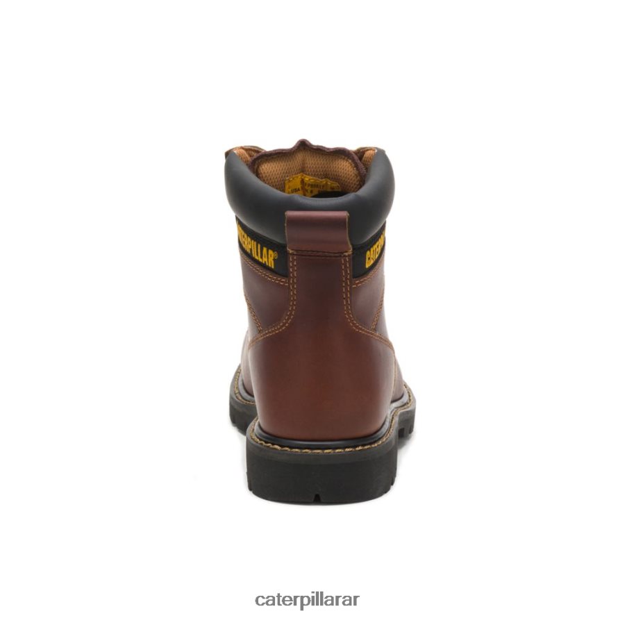 8F44LN19 Caterpillar bota de trabajo con punta de acero para segundo turno hombres broncearse | botas de trabajo