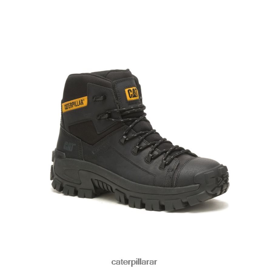 8F44LN1 Caterpillar Bota de trabajo impermeable con punta de material compuesto Invader Hiker hombres negro | botas de trabajo