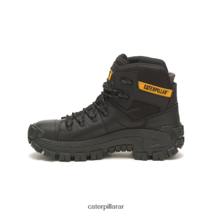 8F44LN1 Caterpillar Bota de trabajo impermeable con punta de material compuesto Invader Hiker hombres negro | botas de trabajo