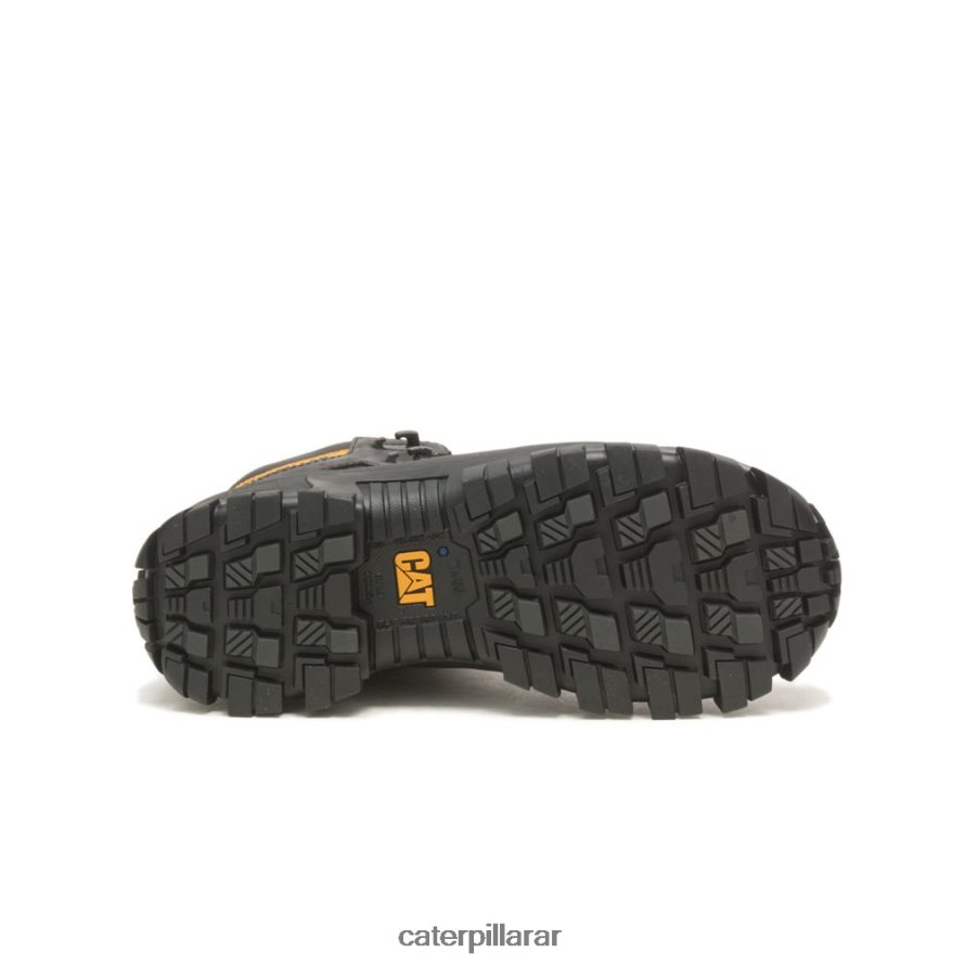8F44LN1 Caterpillar Bota de trabajo impermeable con punta de material compuesto Invader Hiker hombres negro | botas de trabajo