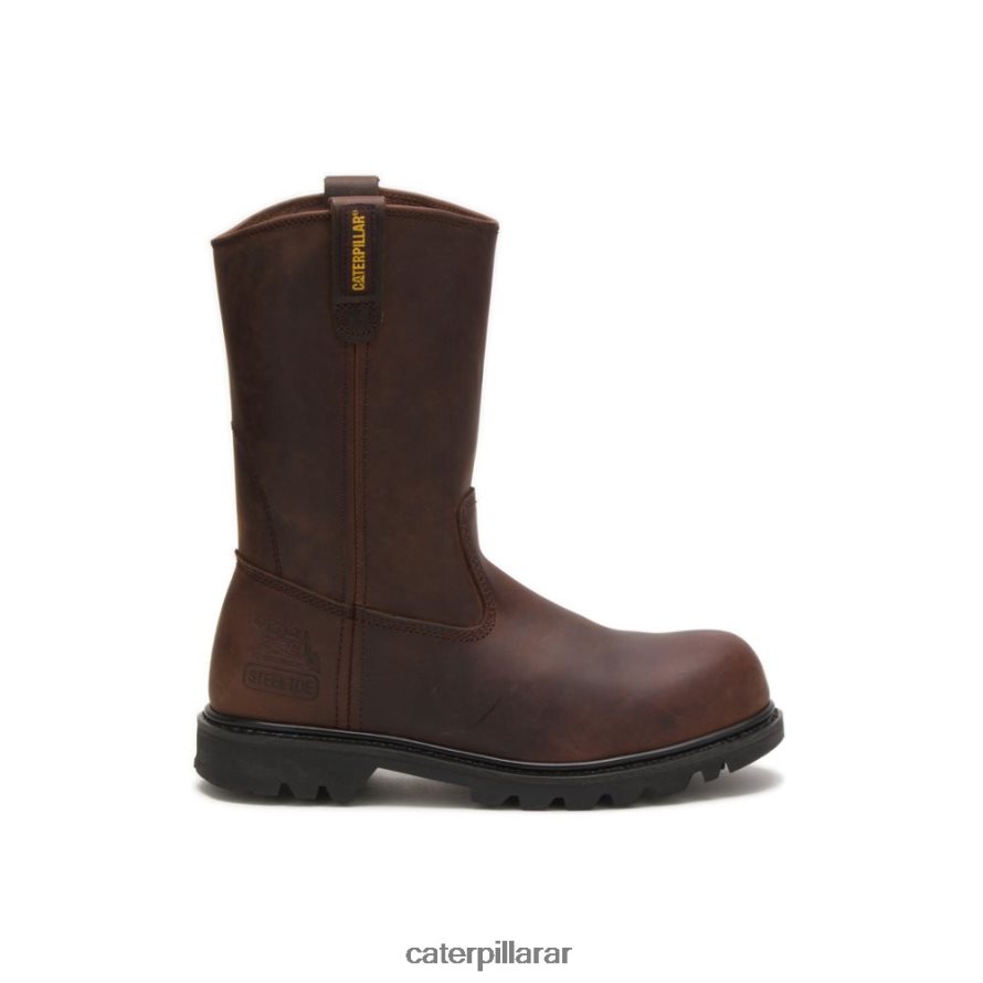 8F44LN27 Caterpillar bota de trabajo revolver con punta de acero hombres marrón | botas de trabajo