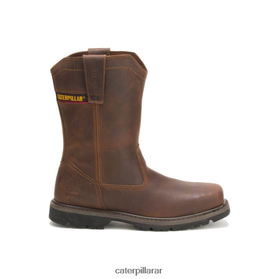 8F44LN29 Caterpillar Bota de trabajo Wellston con punta de acero hombres marron oscuro | botas de trabajo