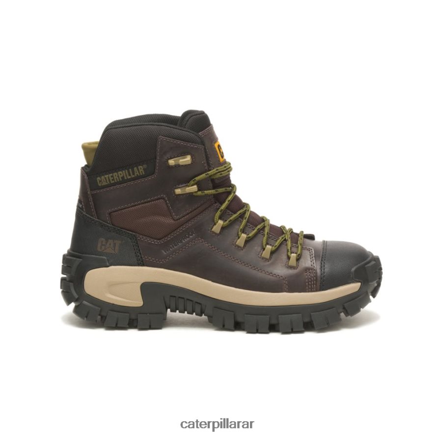 8F44LN2 Caterpillar Bota de trabajo impermeable con punta de material compuesto Invader Hiker hombres grano de café | botas de trabajo