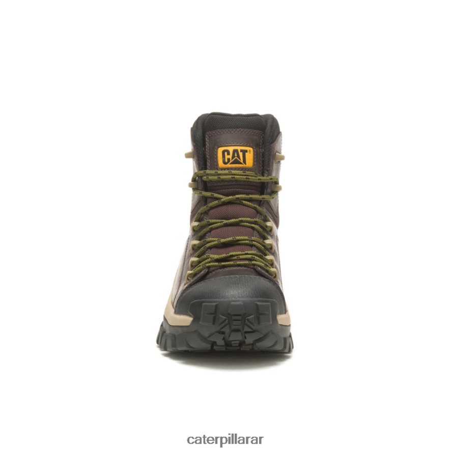 8F44LN2 Caterpillar Bota de trabajo impermeable con punta de material compuesto Invader Hiker hombres grano de café | botas de trabajo