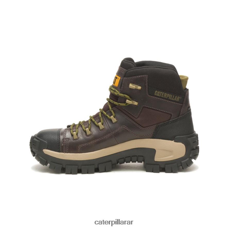 8F44LN2 Caterpillar Bota de trabajo impermeable con punta de material compuesto Invader Hiker hombres grano de café | botas de trabajo