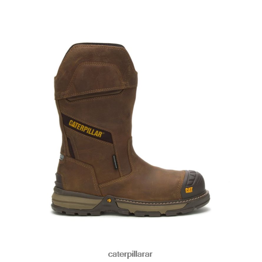 8F44LN30 Caterpillar bota de trabajo excavator superlite pull-on impermeable con punta de compuesto de carbono hombres pirámide | botas de trabajo