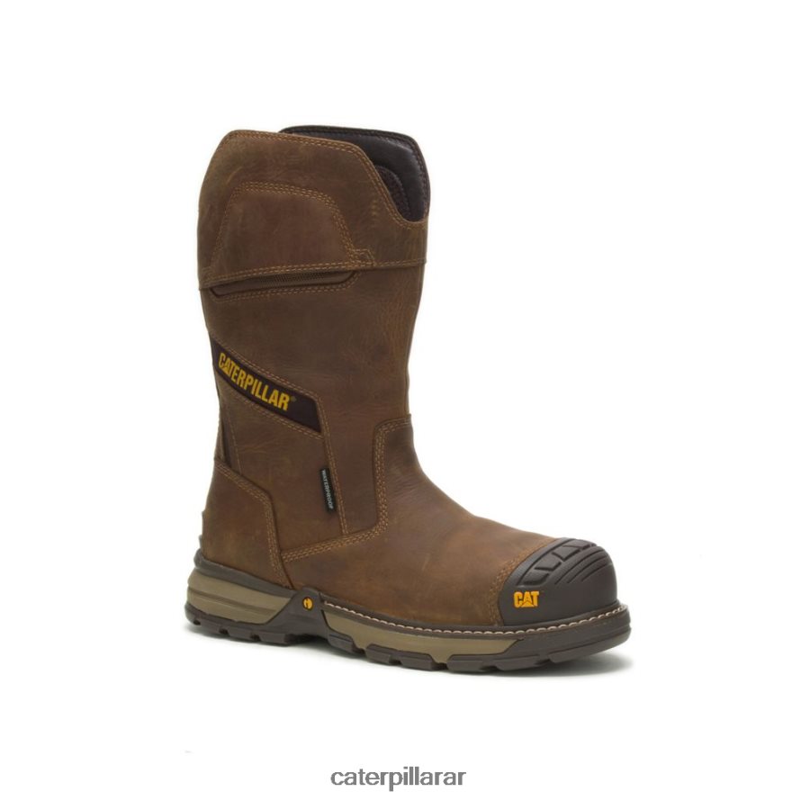 8F44LN30 Caterpillar bota de trabajo excavator superlite pull-on impermeable con punta de compuesto de carbono hombres pirámide | botas de trabajo