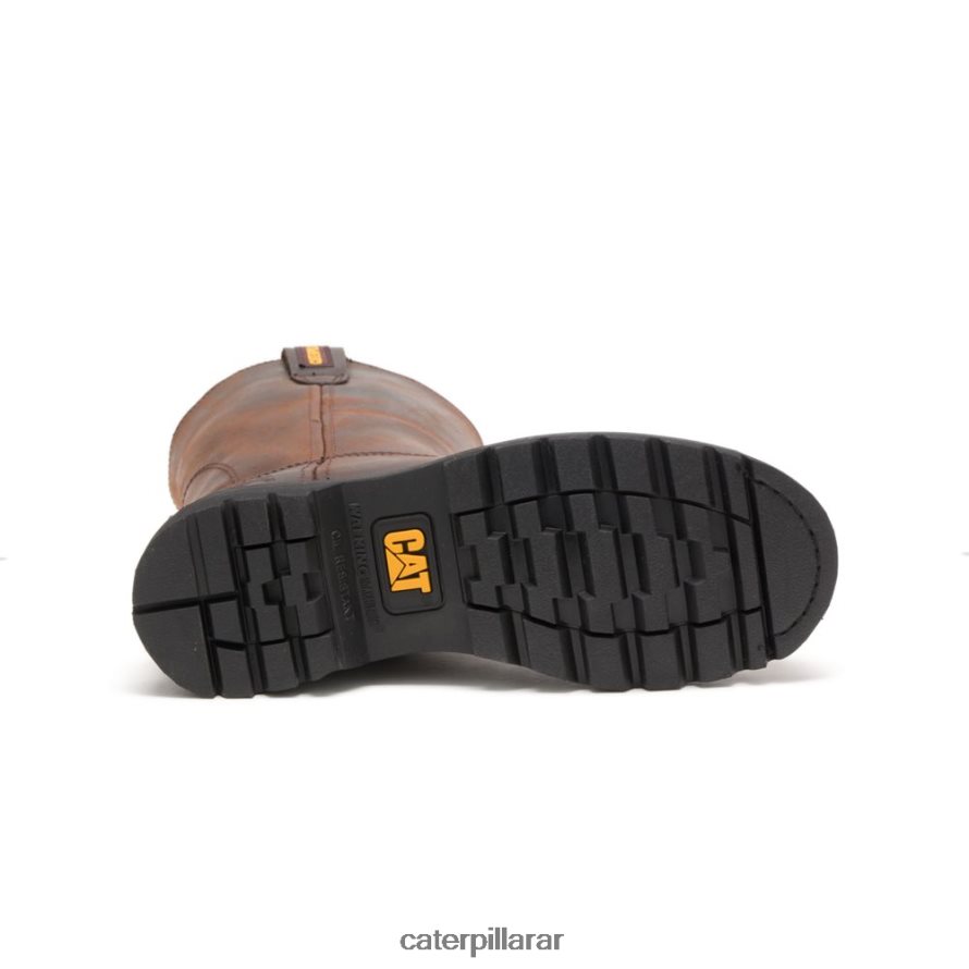 8F44LN33 Caterpillar bota de trabajo de revólver hombres marrón | botas de trabajo