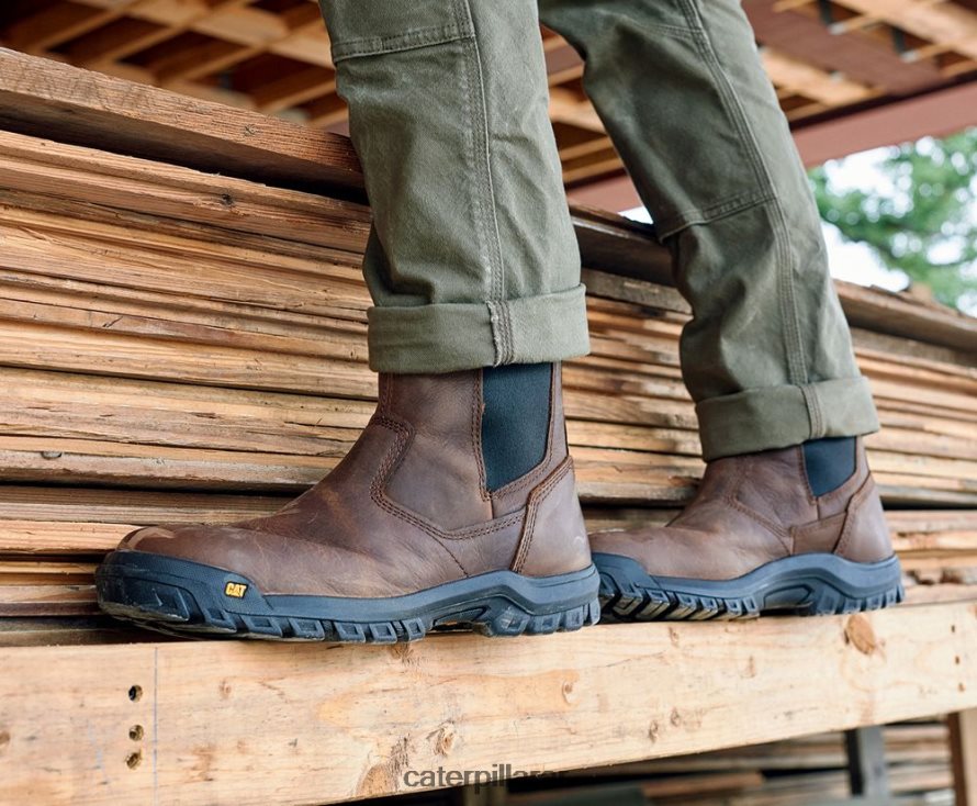 8F44LN36 Caterpillar bota de trabajo con distancia entre ejes hombres arcilla | botas de trabajo
