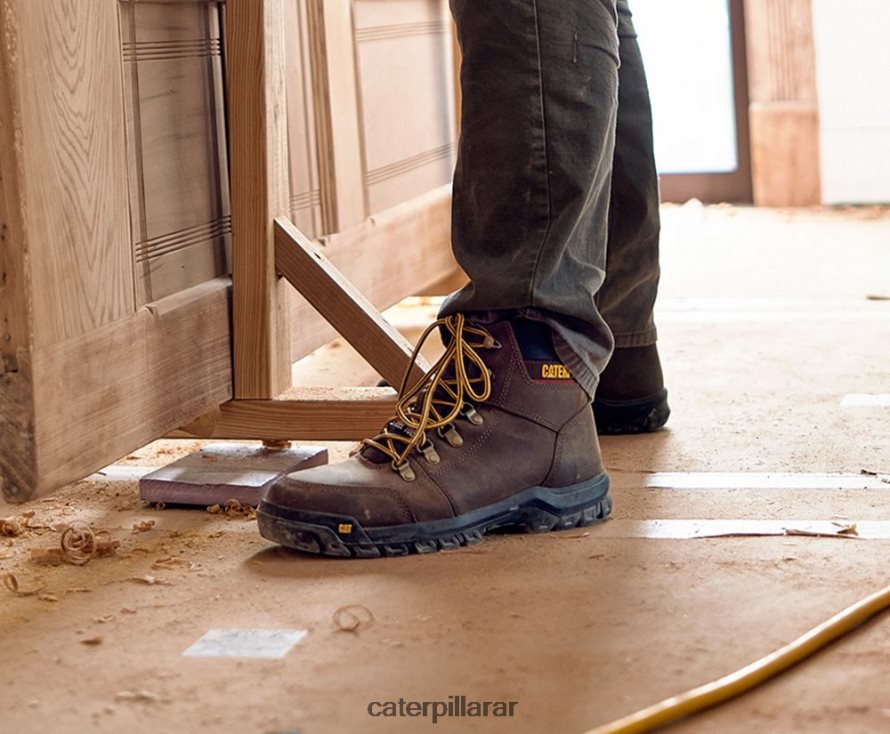 8F44LN40 Caterpillar esquema de arranque de trabajo hombres sello marrón | botas de trabajo