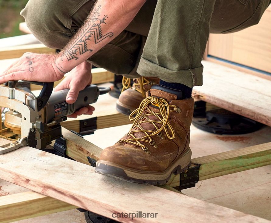 8F44LN46 Caterpillar botas de trabajo impermeables para excursionistas de exposición hombres pirámide | botas de trabajo