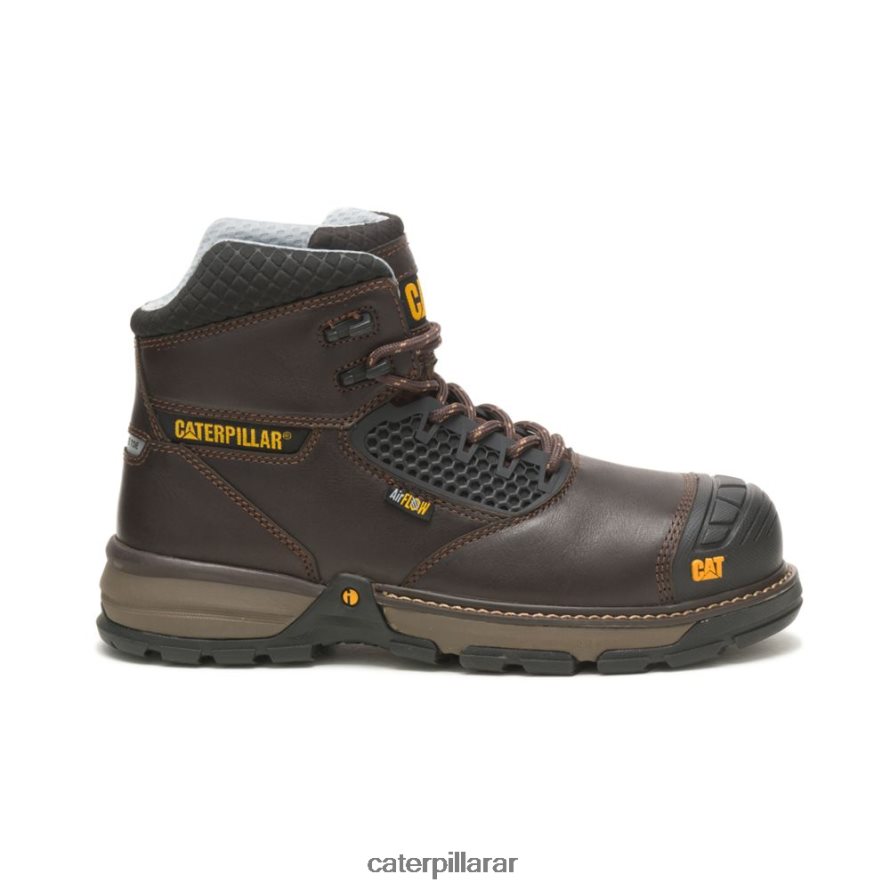 8F44LN47 Caterpillar Bota de trabajo Excavator Superlite Cool con punta de compuesto de carbono hombres marron oscuro | botas de trabajo