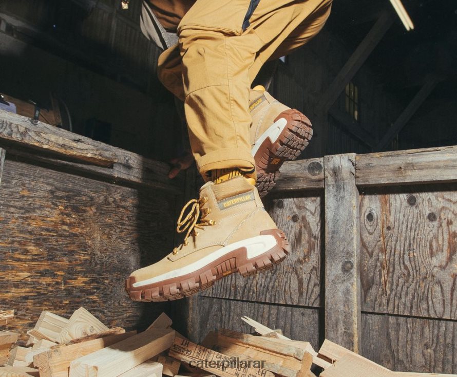 8F44LN4 Caterpillar bota de trabajo con punta de acero invader hola hombres champiñón | botas de trabajo