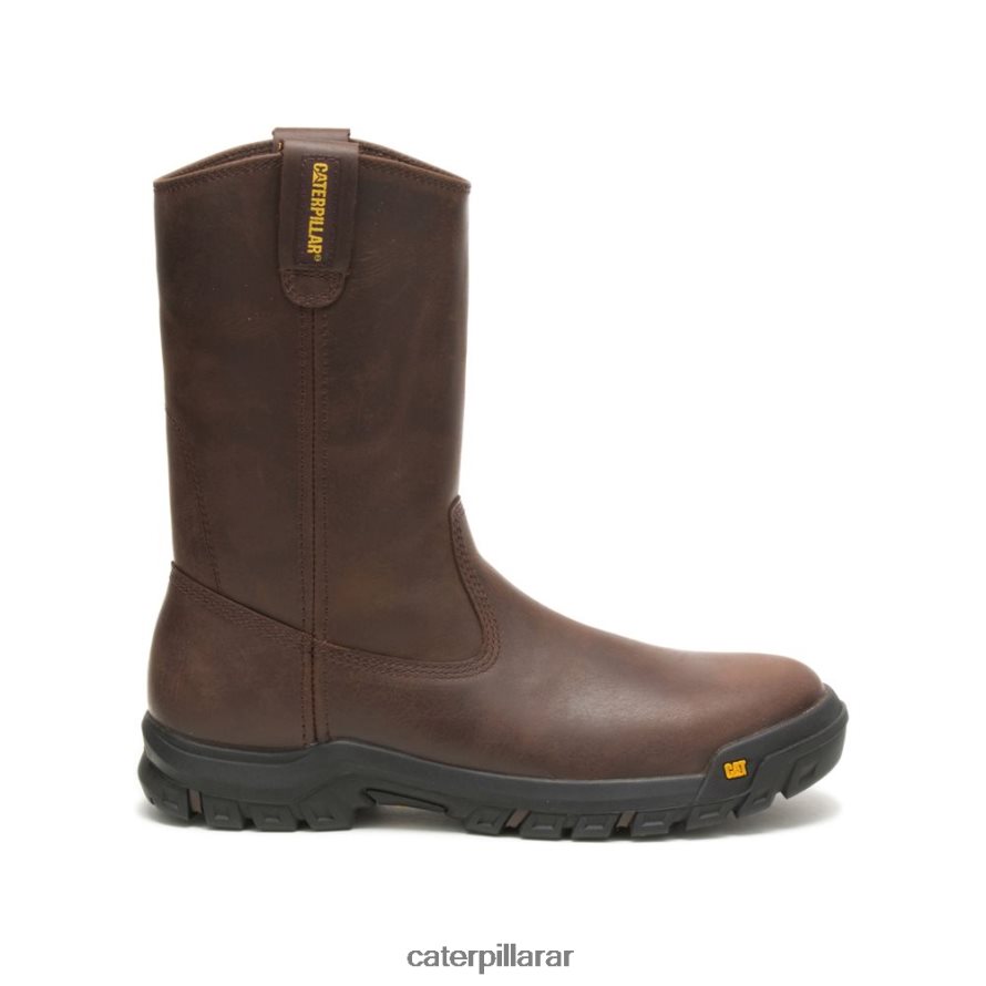 8F44LN56 Caterpillar bota de trabajo con barra de tracción hombres marrón de verano | botas de trabajo