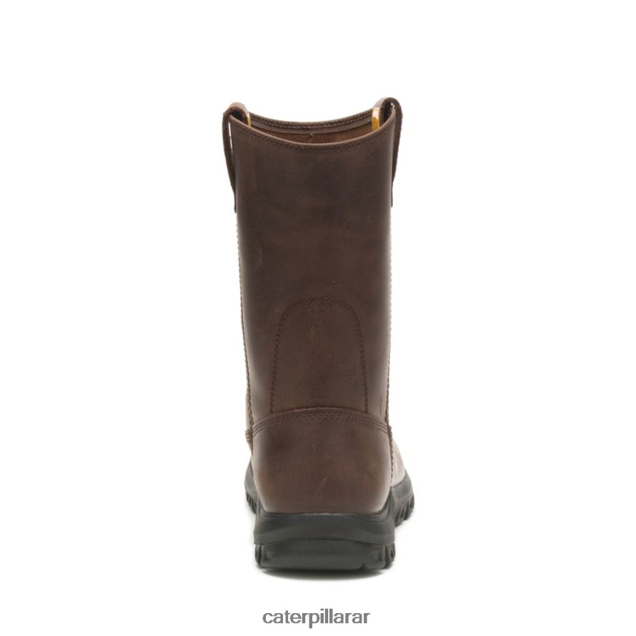 8F44LN56 Caterpillar bota de trabajo con barra de tracción hombres marrón de verano | botas de trabajo