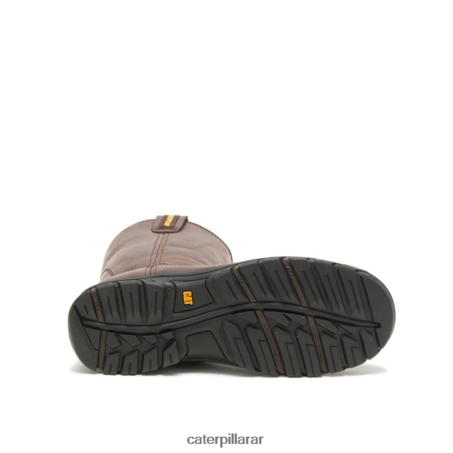 8F44LN56 Caterpillar bota de trabajo con barra de tracción hombres marrón de verano | botas de trabajo