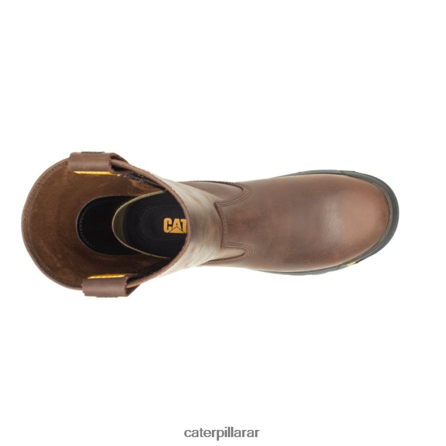 8F44LN56 Caterpillar bota de trabajo con barra de tracción hombres marrón de verano | botas de trabajo