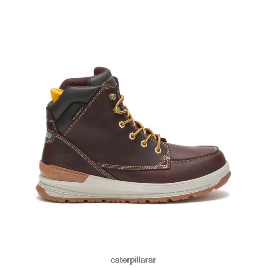 8F44LN57 Caterpillar bota de trabajo resistente al agua hombres fraile moreno | botas de trabajo