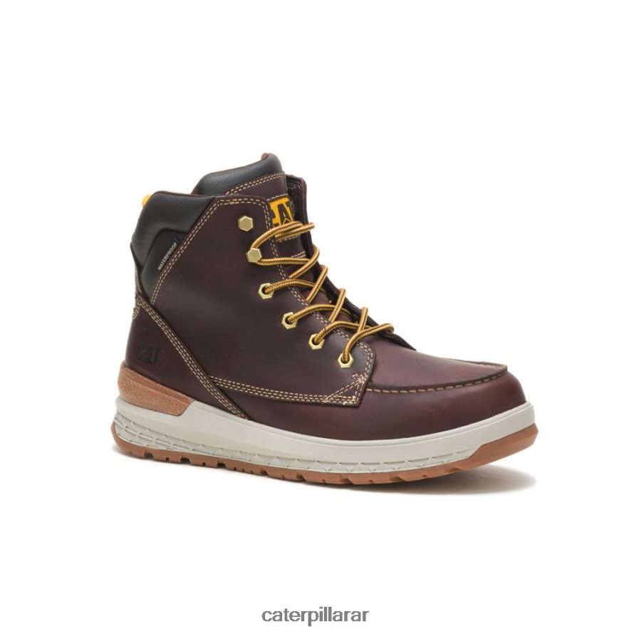 8F44LN57 Caterpillar bota de trabajo resistente al agua hombres fraile moreno | botas de trabajo