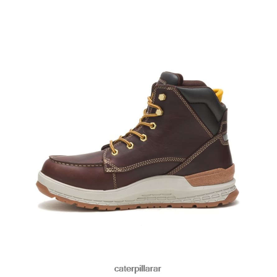 8F44LN57 Caterpillar bota de trabajo resistente al agua hombres fraile moreno | botas de trabajo