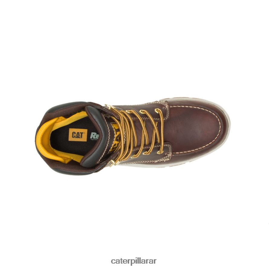 8F44LN57 Caterpillar bota de trabajo resistente al agua hombres fraile moreno | botas de trabajo