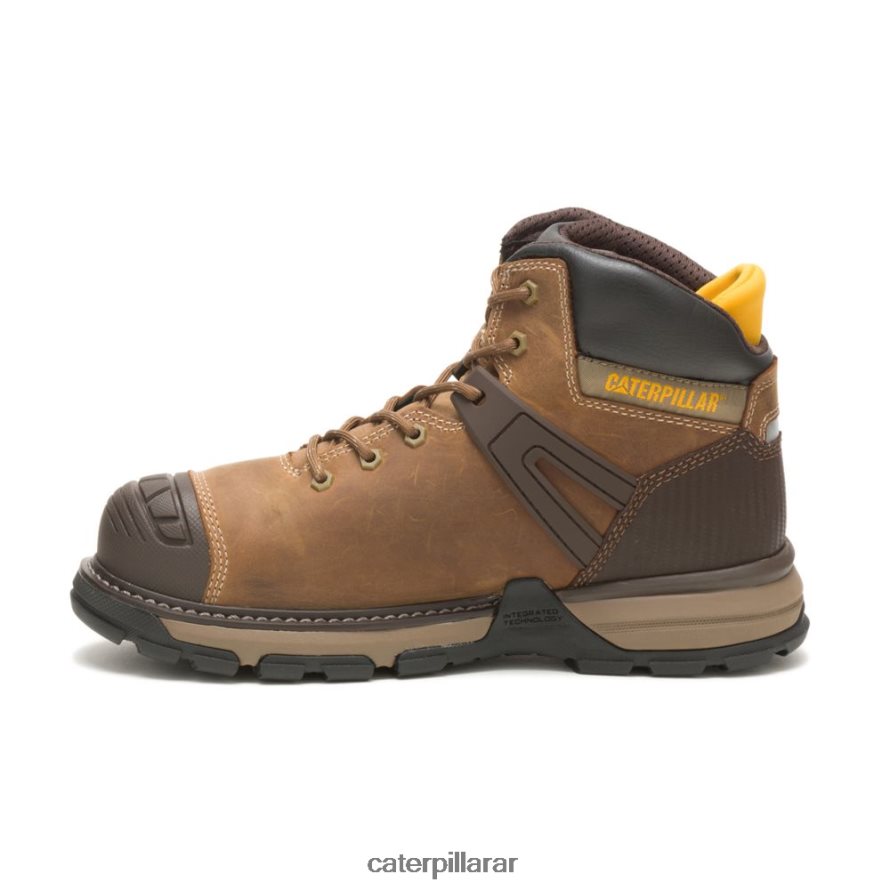 8F44LN59 Caterpillar Bota de trabajo impermeable para excavadora Superlite con punta blanda hombres beige obscuro | botas de trabajo