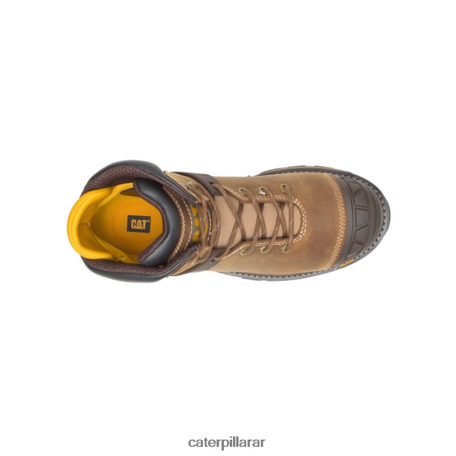 8F44LN59 Caterpillar Bota de trabajo impermeable para excavadora Superlite con punta blanda hombres beige obscuro | botas de trabajo