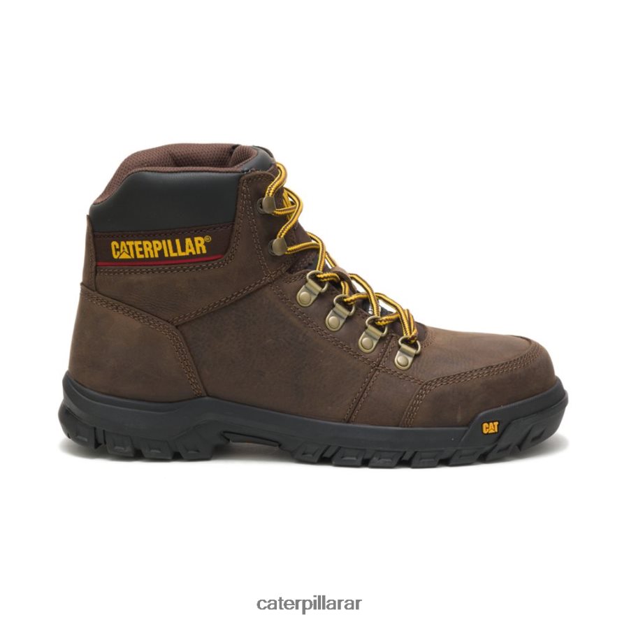 8F44LN63 Caterpillar bota de trabajo con punta de acero hombres sello marrón | botas de trabajo