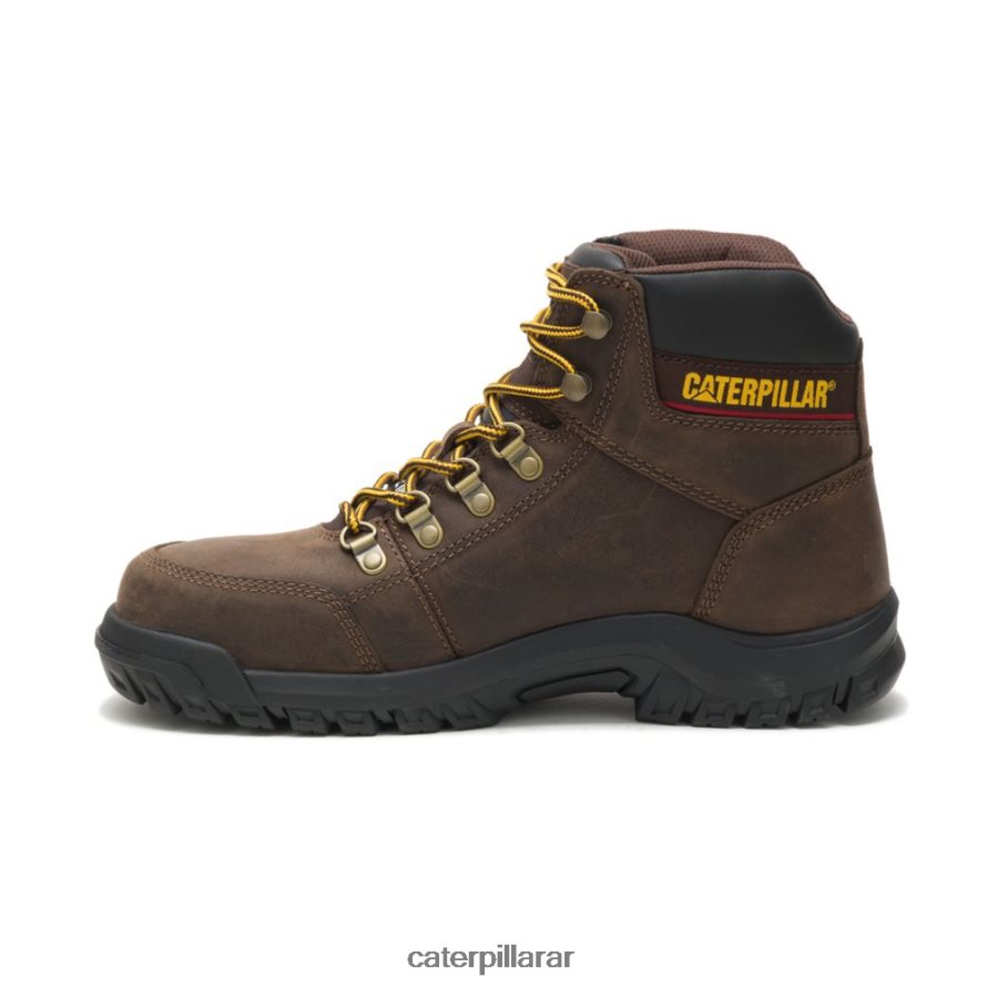 8F44LN63 Caterpillar bota de trabajo con punta de acero hombres sello marrón | botas de trabajo
