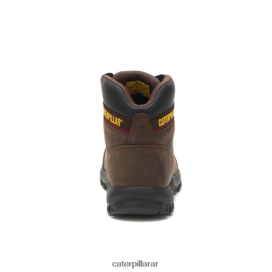 8F44LN63 Caterpillar bota de trabajo con punta de acero hombres sello marrón | botas de trabajo