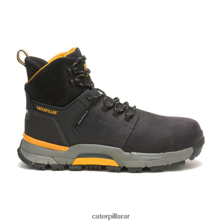 8F44LN73 Caterpillar bota de trabajo impermeable con punta nano hombres negro | botas de trabajo