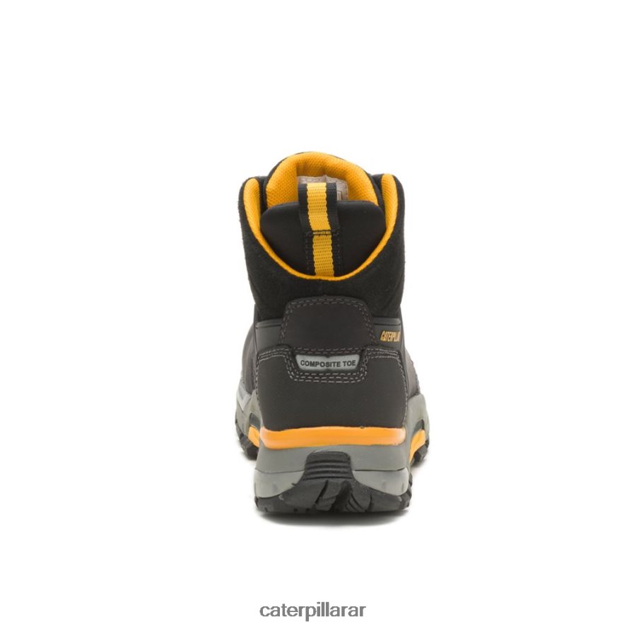 8F44LN73 Caterpillar bota de trabajo impermeable con punta nano hombres negro | botas de trabajo