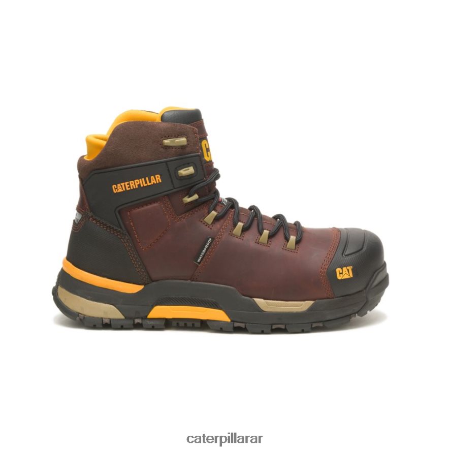 8F44LN74 Caterpillar bota de trabajo impermeable con punta de compuesto de carbono thinsulate edge protect hombres fraile moreno | botas de trabajo