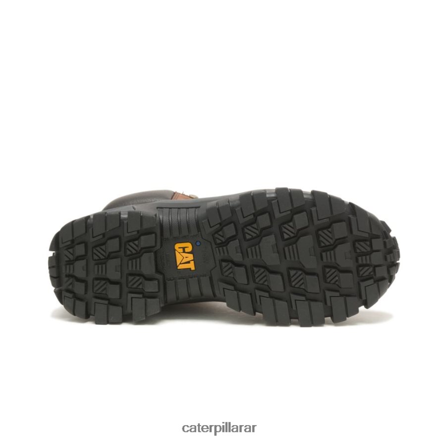 8F44LN7 Caterpillar bota de trabajo con punta de acero invader hola hombres marron oscuro | botas de trabajo