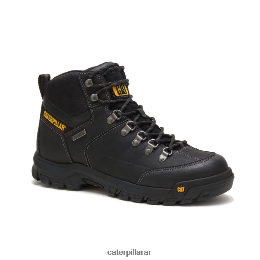 8F44LN9 Caterpillar bota de trabajo impermeable de umbral hombres negro | botas de trabajo
