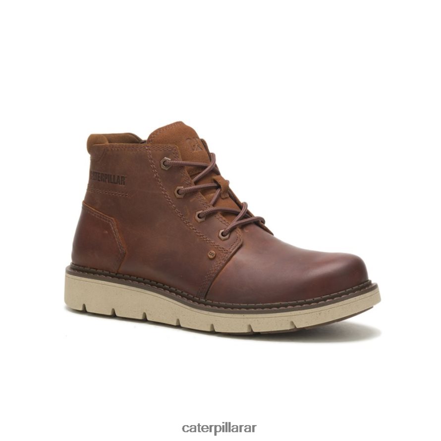 8F44LN193 Caterpillar bota impermeable encubierta media hombres cuero marron | impermeable