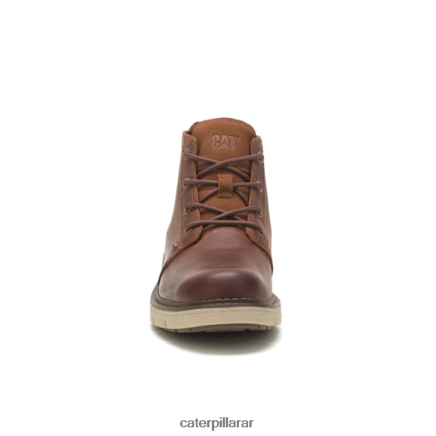 8F44LN193 Caterpillar bota impermeable encubierta media hombres cuero marron | impermeable