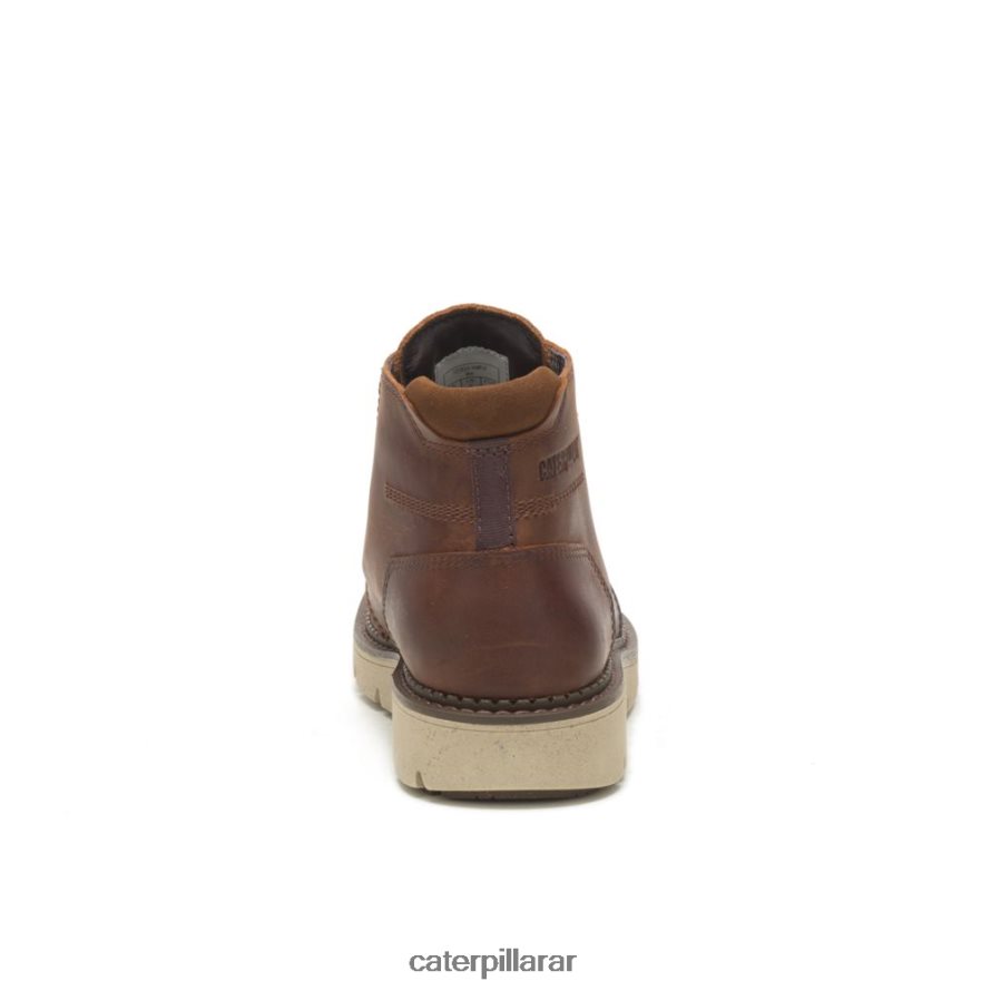 8F44LN193 Caterpillar bota impermeable encubierta media hombres cuero marron | impermeable
