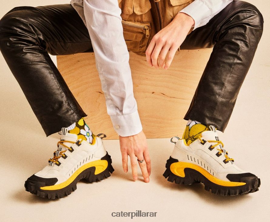 8F44LN137 Caterpillar zapato intruso hombres blanco brillante/abedul | zapatillas casuales gruesas