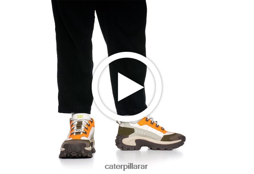 8F44LN138 Caterpillar zapato intruso hombres gris musgo/oropéndola | zapatillas casuales gruesas