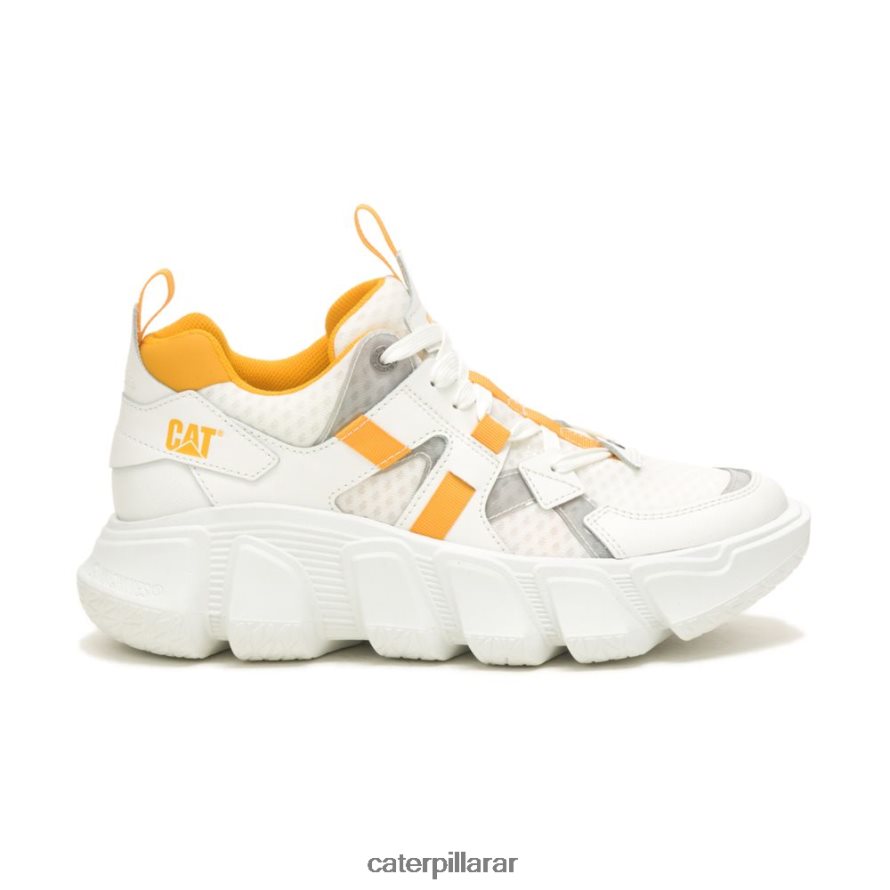 8F44LN155 Caterpillar tenis de malla impostor hombres blanco brillante | zapatillas casuales gruesas