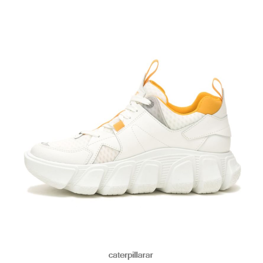 8F44LN155 Caterpillar tenis de malla impostor hombres blanco brillante | zapatillas casuales gruesas