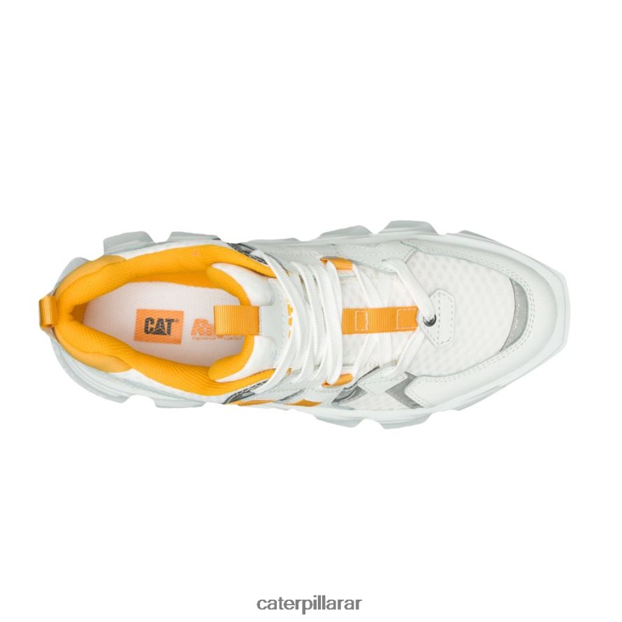 8F44LN155 Caterpillar tenis de malla impostor hombres blanco brillante | zapatillas casuales gruesas